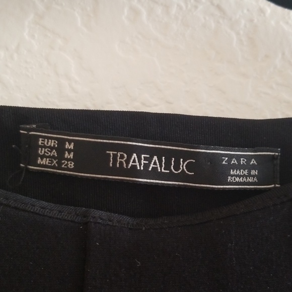 Zara Trafaluc Black Form Fitting Mini Dress - Picture 5 of 8